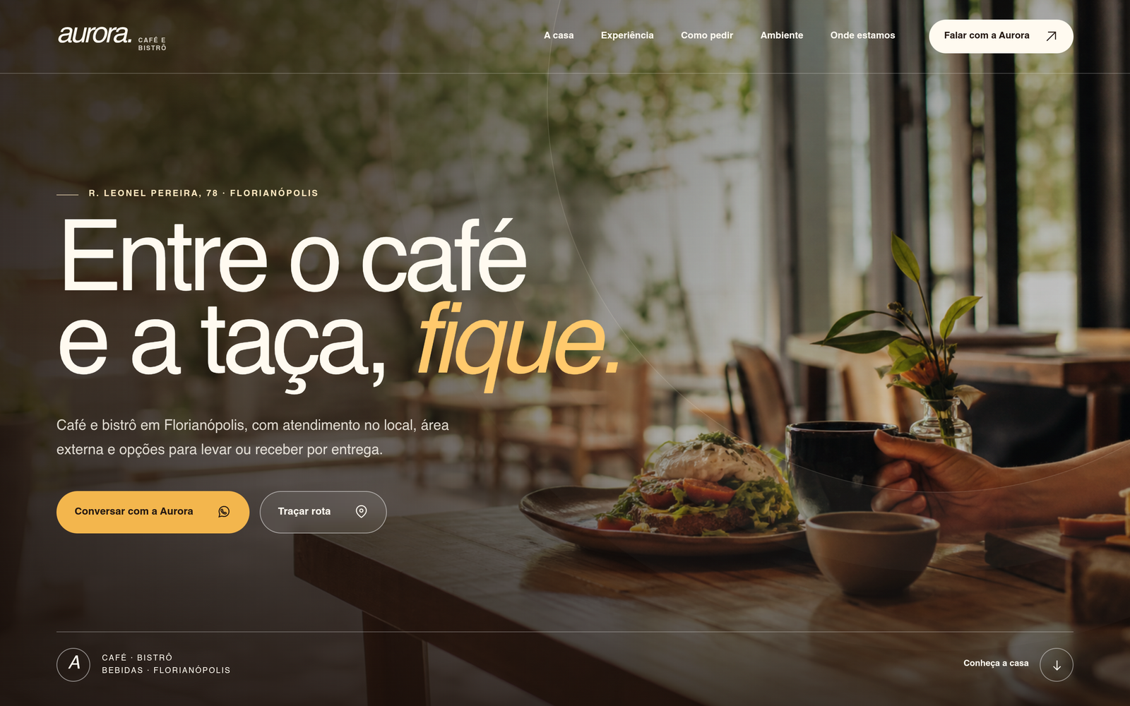 Aurora Café & Bistrô em desktop