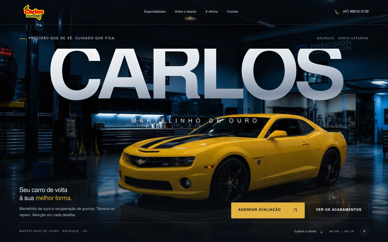 Carlos Martelinho de Ouro em desktop